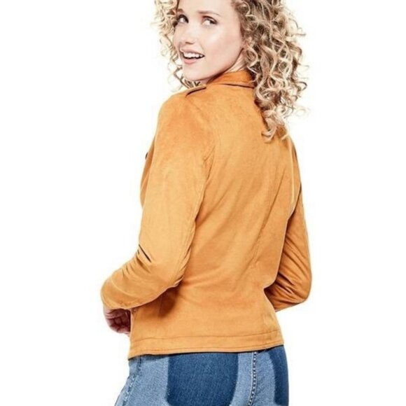 Guess Women's Tess Faux-Suede Jacket Medium - Picture 4 of 8